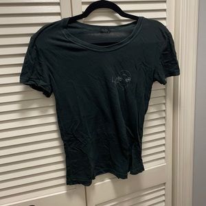 Smoking alien black tee